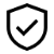 An infographic graphic showing a shield with a checkmark on it.